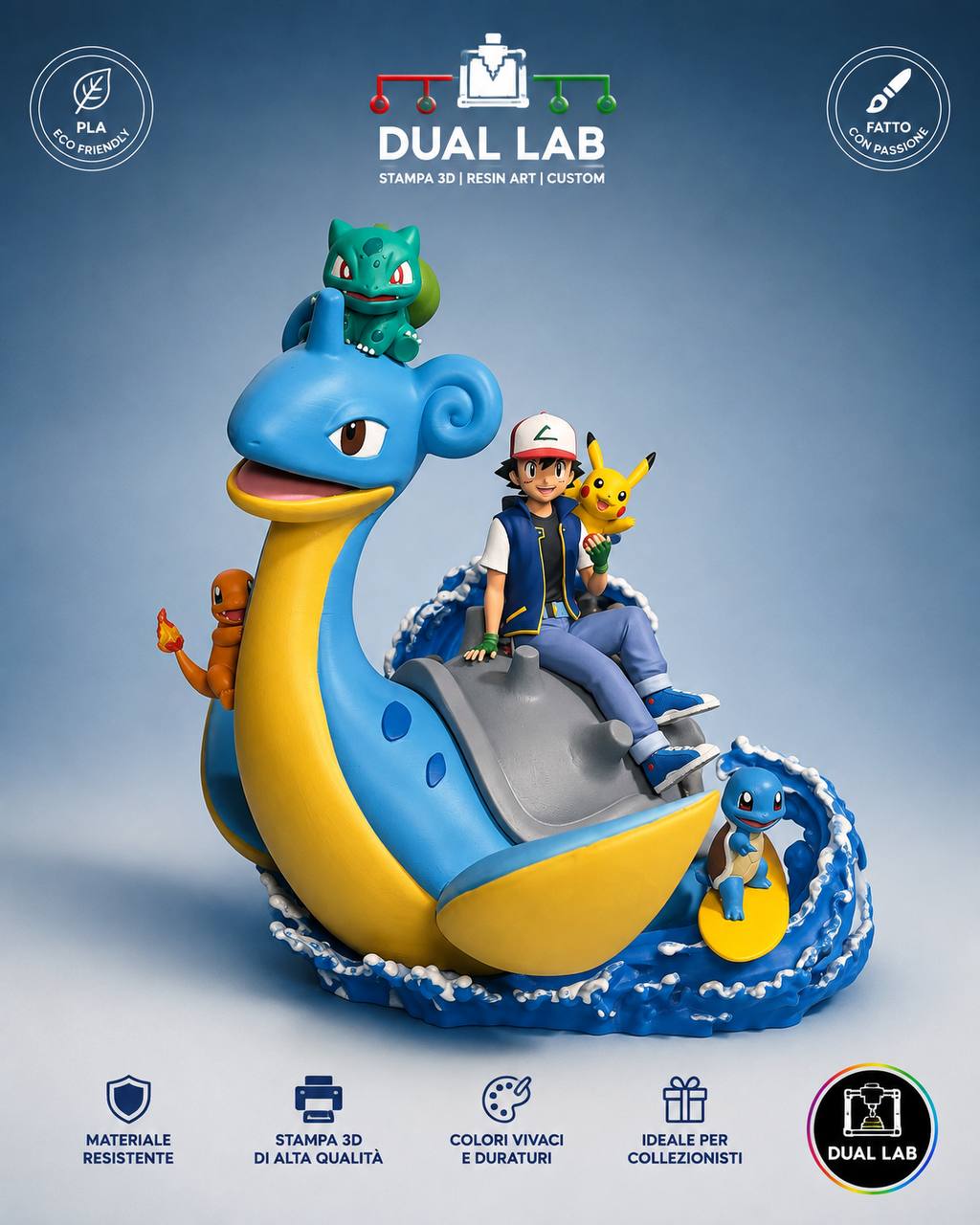 Creazione Dual Lab: Statue in Resina dipinte a mano